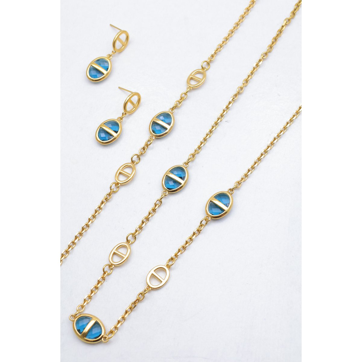 Parure de bijoux en acier inoxydable