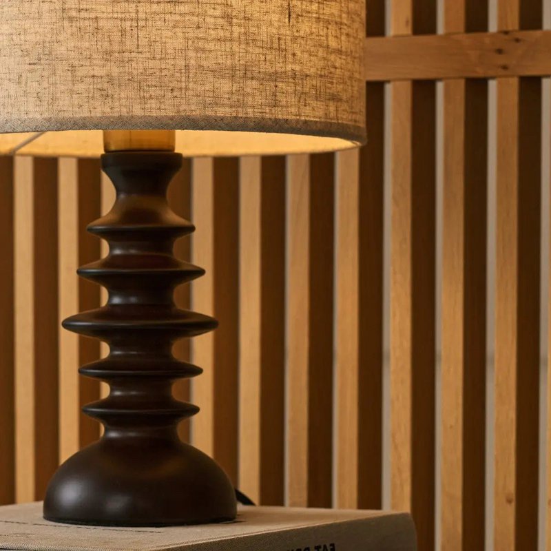 Bodhi Donkerbruine Houten Lamp