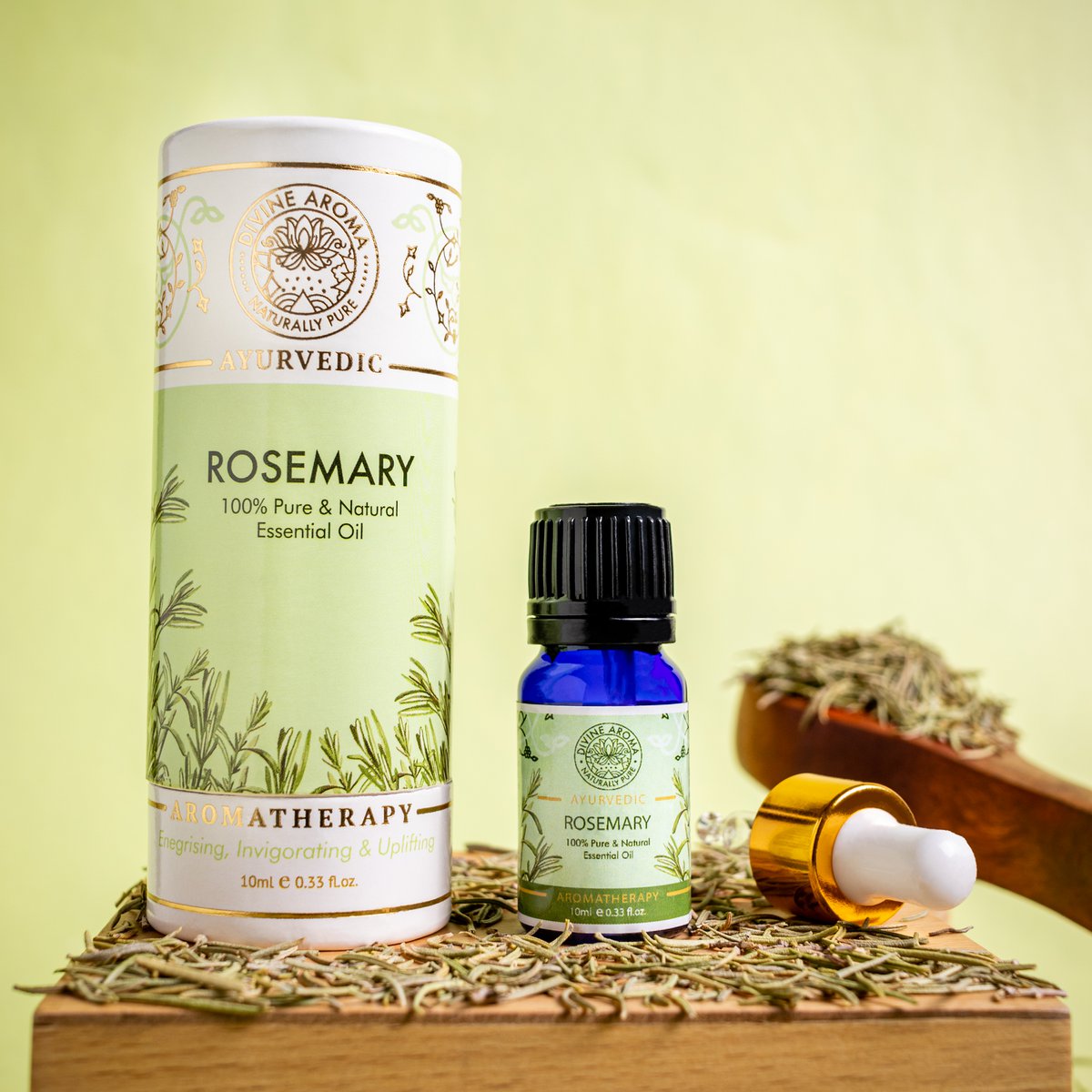 Rosmarin æterisk olie l 10ml l 100% ren og naturlig