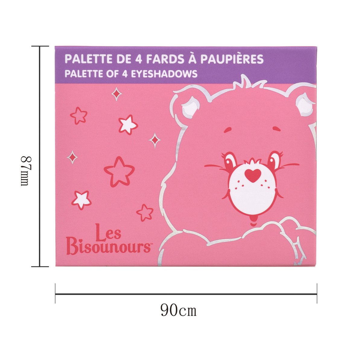 Care Bears Palette med 4 øjenskygger + børste og spejl