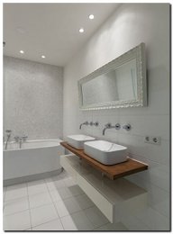 Mirror Sergio High gloss white