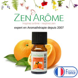 Essential Oil – Sweet Orange - 10 ml – Use for Diffusion – Packaged in France