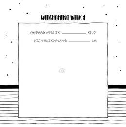 Wypełnij książkę SilliBeads - Mój pamiętnik odchudzający - Hardcover Wire-o (SERIA CZARNO-BIAŁA)