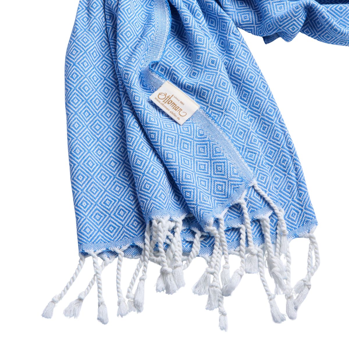 Hammam towel diamond / blue