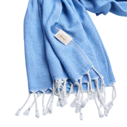 Hammam towel diamond / blue