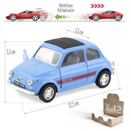 MINIATURE: FIAT 500 (set of 12)