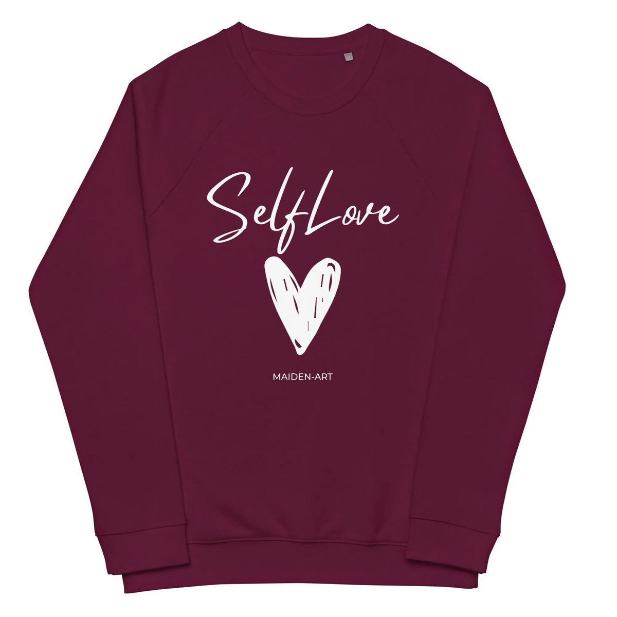 Økologisk sweatshirt SELF LOVE Unisex økologisk raglan sweatshirt