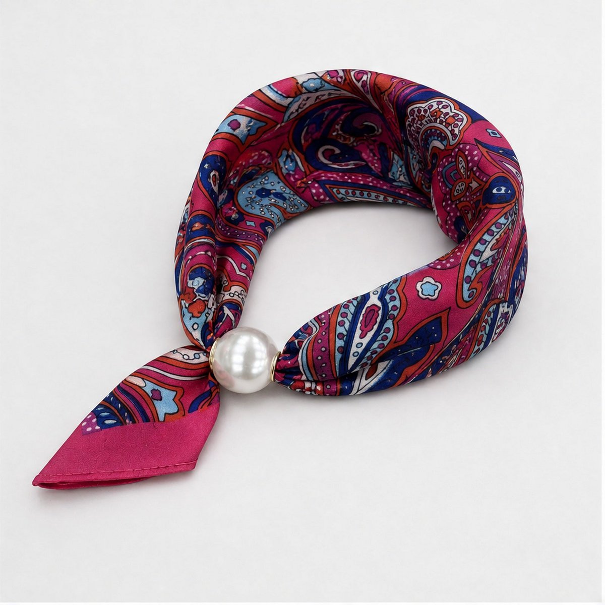 HS Parelsjaal Satijnprint Paisley - Meerdere Prints