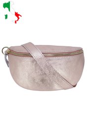 Riñonera en piel metalizada brillante iridiscente Talla M IT2516