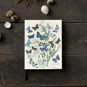NOTIZBUCH - SCHMETTERLINGE, Recyclingpapier