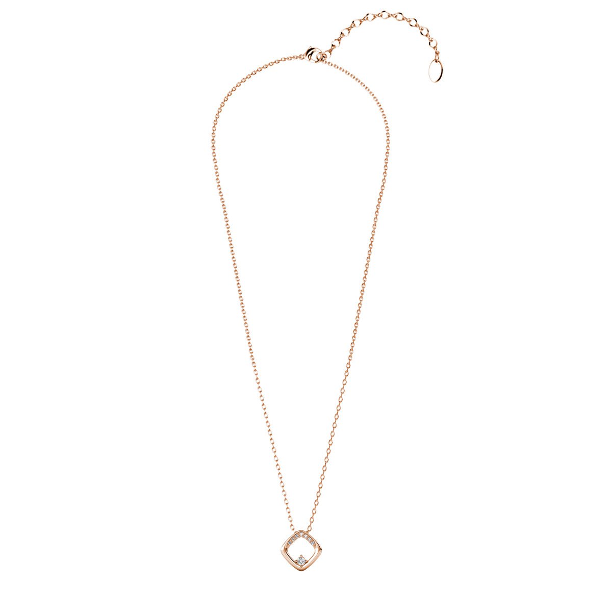 Adelise - Or Rosé et Cristal Pendentifs