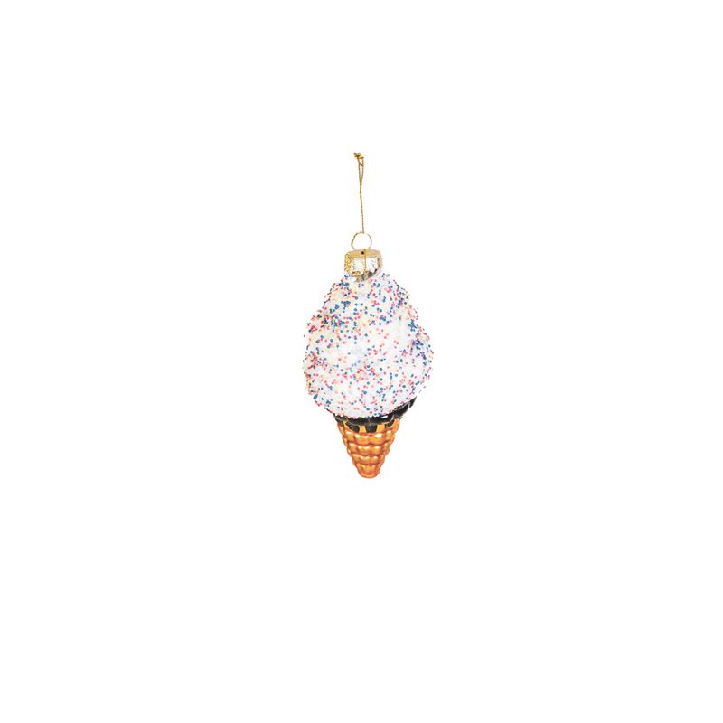Cintre de Noël - Glace - Verre - 5,5x5,5x12cm
