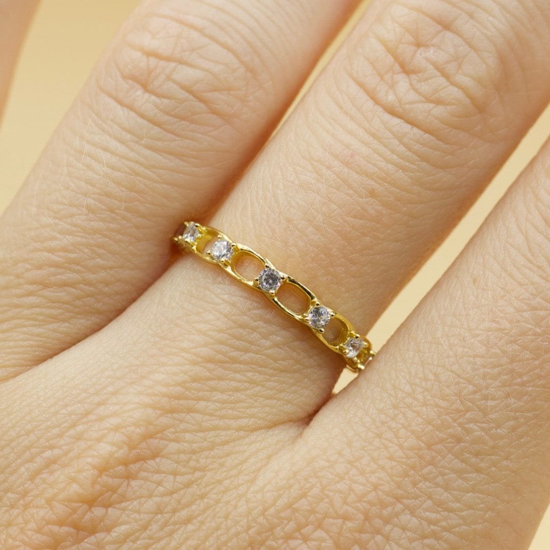 Calvin - Chain Ring With Diamond