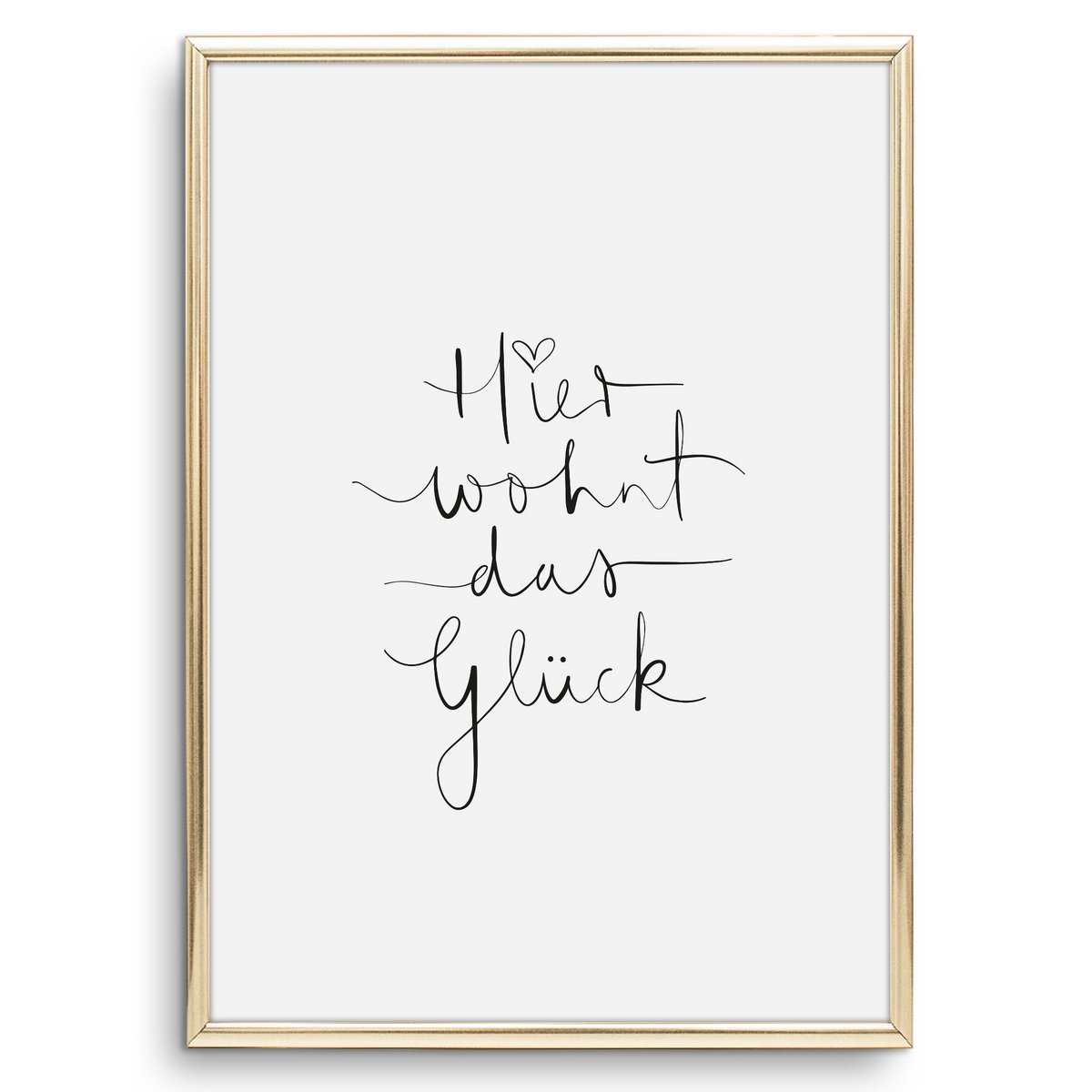 Poster: Hier wohnt das Glück