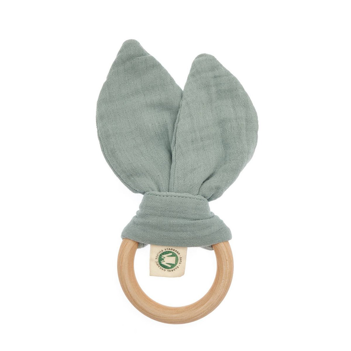 OrganicEra Organic Muslin Teether, Aqua