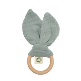 OrganicEra Organic Muslin Teether, Aqua