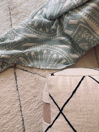 CALMA Musselin Decke - Mint - 2,20 x 2,30 m