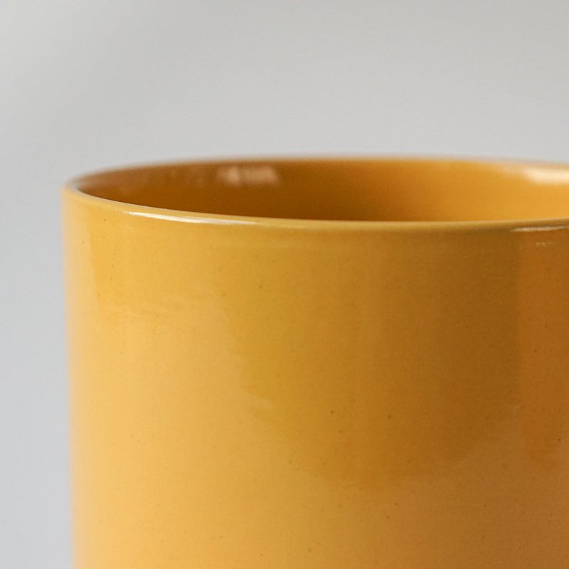 Hollyhock mug - late summer yellow - 200 ml