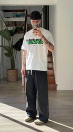 T-Shirt Bianca 200gr Oversize Cotone Made in Italy - Pass