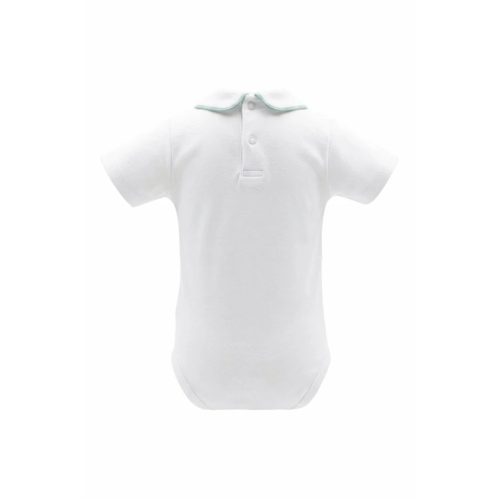 Kortærmet babybody med krave