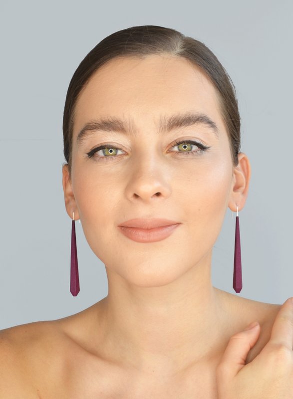 Langes Fünfeck XL Plum