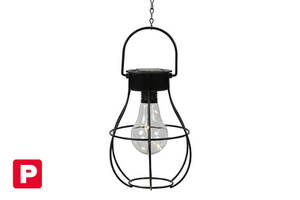 Solarhanglamp LED ro Lomax zwart- L14B14H17CM