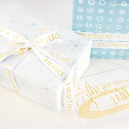 Inpakpapier sneeuwvlokken I