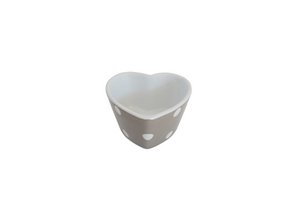 Beige heart ramekin with dots Isabelle Rose