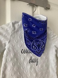 Echarpe Drool Paisley Bleu