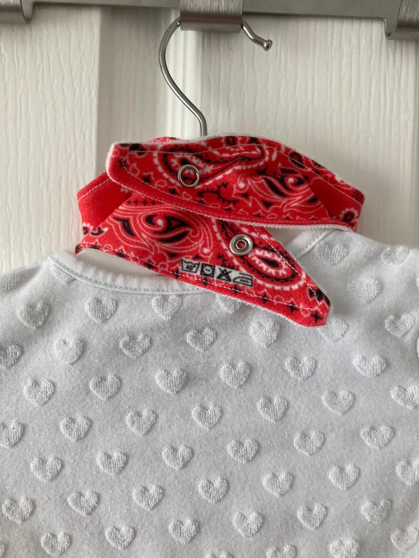 Szalik ślinowy Paisley czerwony