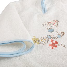 Set poncho per bebè Gus in cotone biologico