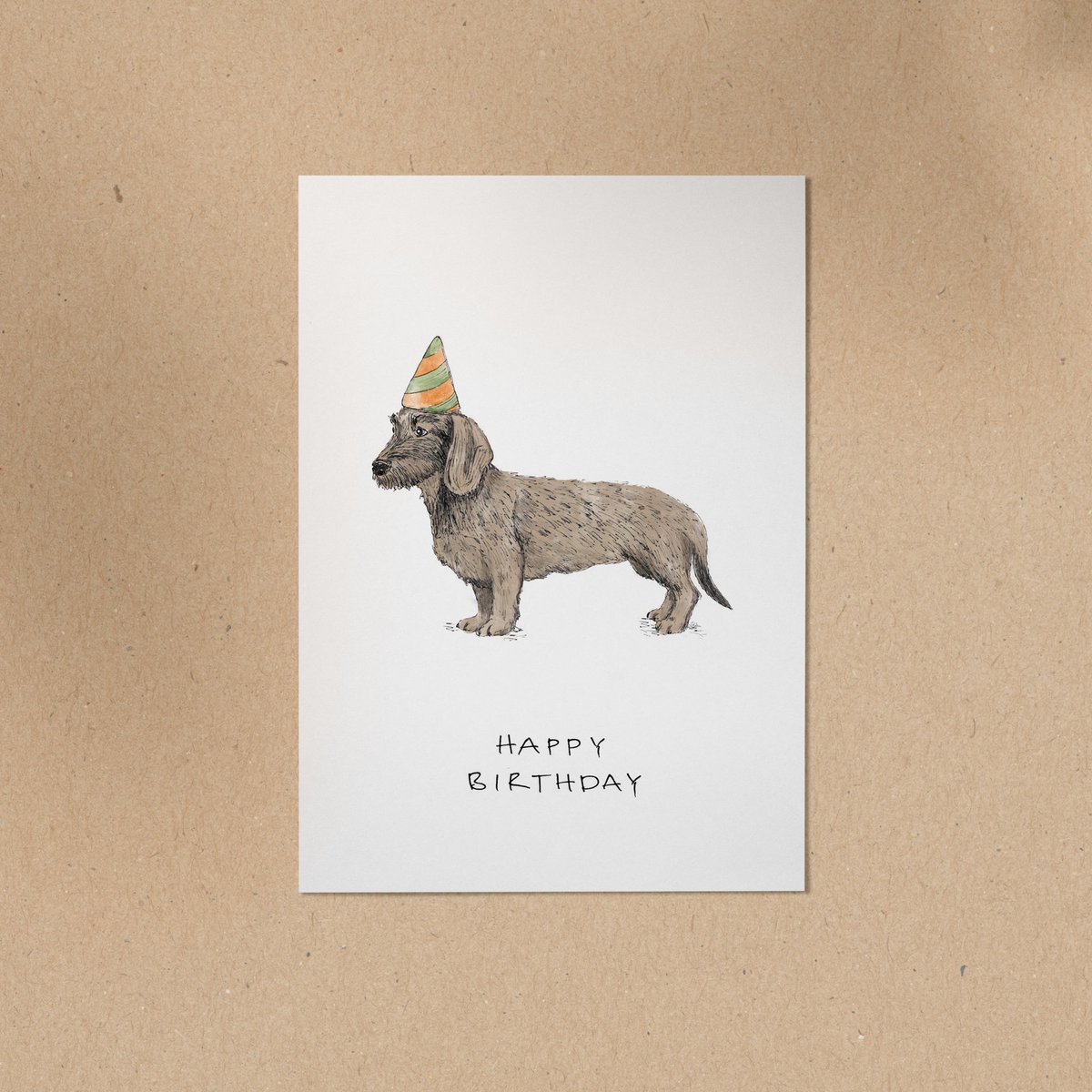 BRIEFKAART | Teckel Ludwig - Gefeliciteerd met je verjaardag
