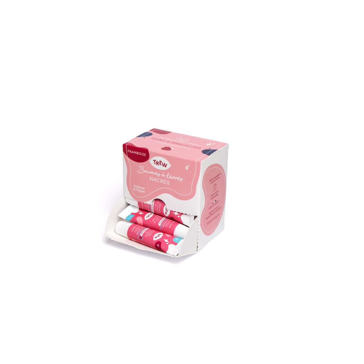 Distrib Tinted Lip Balm Raspberry Aroma 100% Natural & Vegan