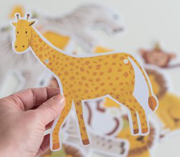 Safari Slinger Safari, 4 motieven van 3 stuks