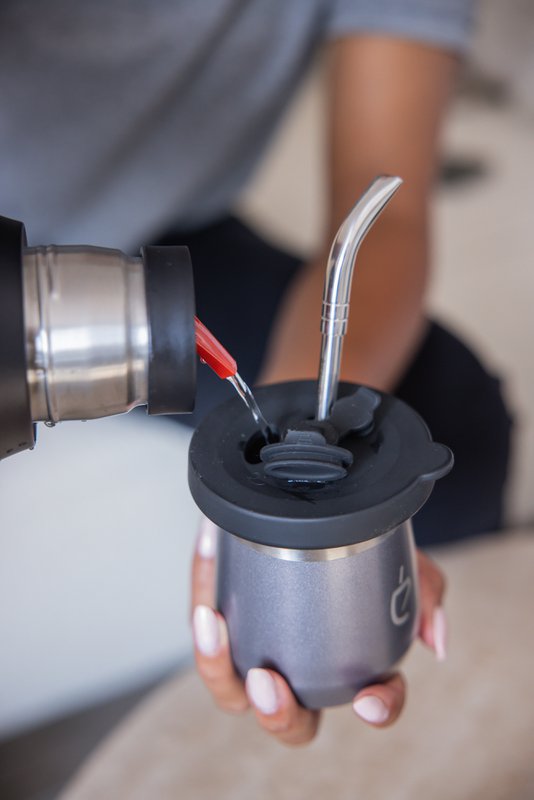 Yerba Mate Set Termolid DualFlow PRO – Ash Gray | Un Mate®
