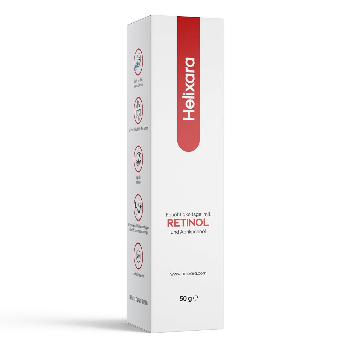 Moisturizing gel with retinol