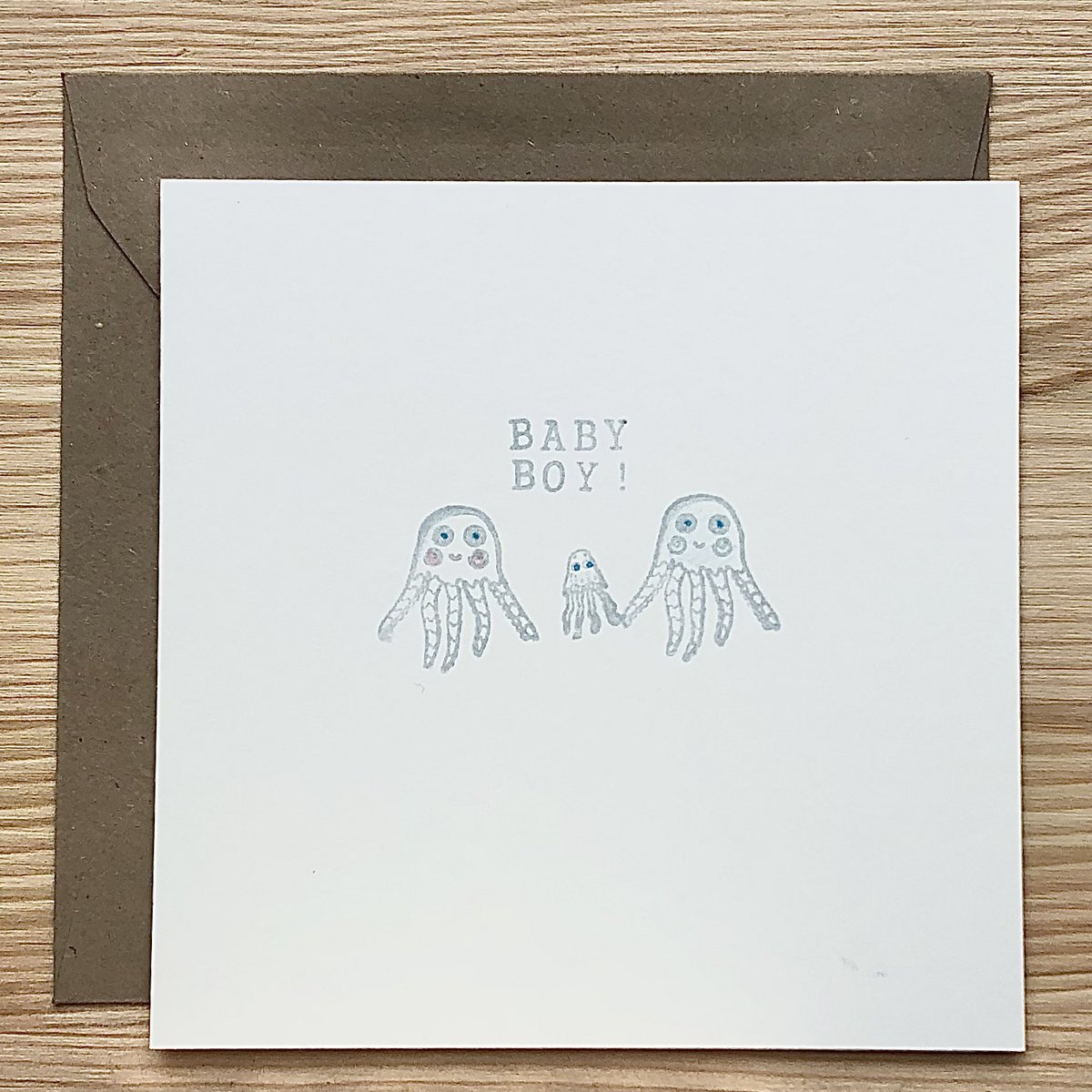 Kaart Baby Boy Fam van Drie