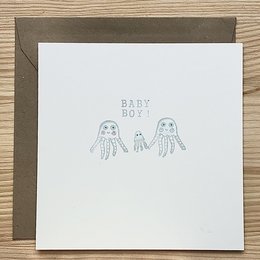Kaart Baby Boy Fam van Drie