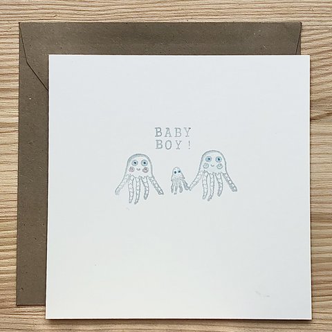 Kaart Baby Boy Fam van Drie