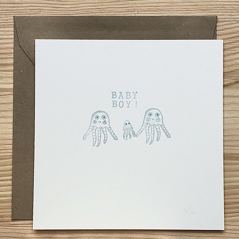 Kaart Baby Boy Fam van Drie