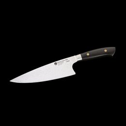 Couteau de chef KATAHIRO KUBOTA Sense 8 pouces en damas et manche en ébène