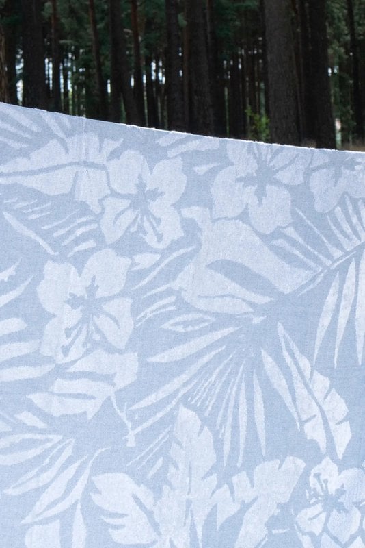 Jacquard Beach Handtuch - Dschungel - zwei Farben