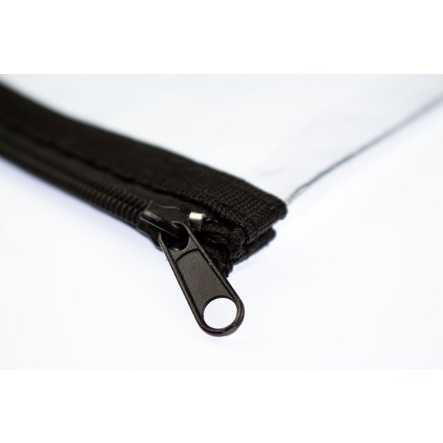 Etui Kangaro transparant 125x330mm, zwarte rits
