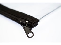 Etui Kangaro transparant 125x330mm, zwarte rits