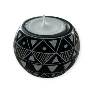 Tea light Kisii stone Round Symbols