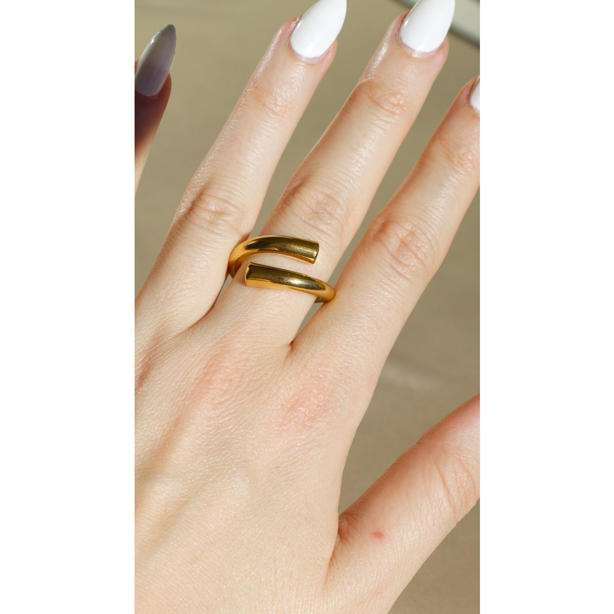 Fable - Ausgefallener Nagel-Statement-Ring