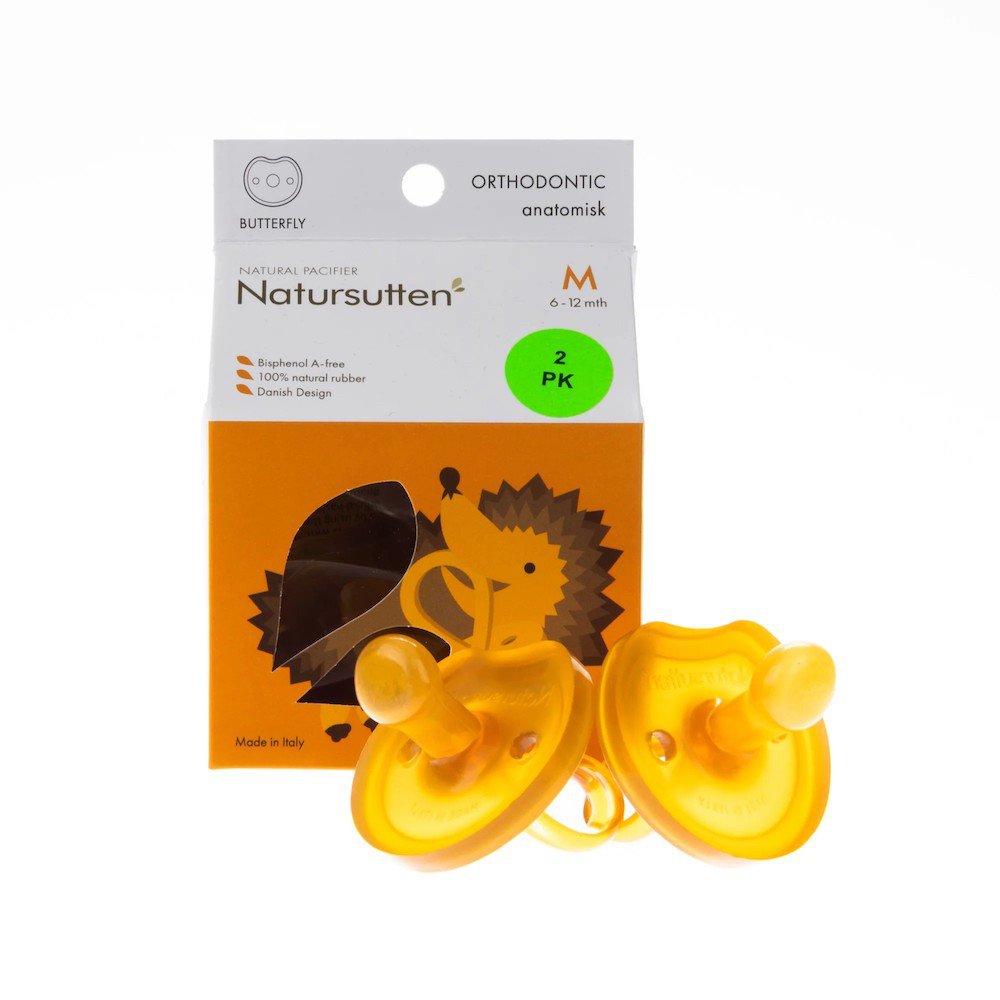 Natursutten set of 2 pacifiers Butterfly - anatomical M
