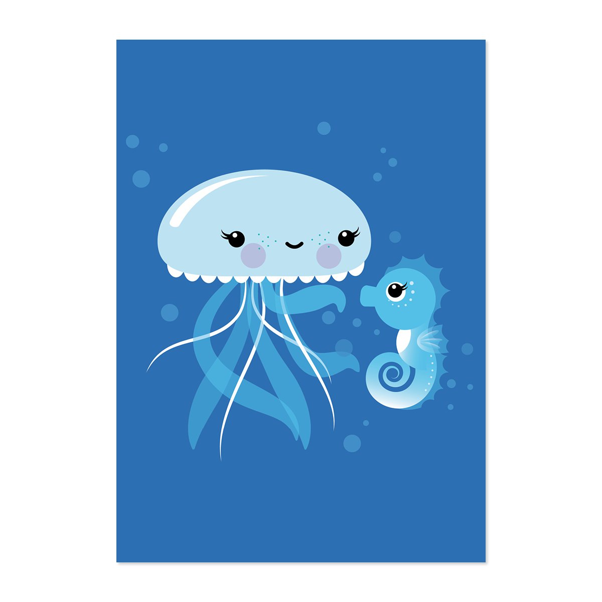 A4 Bilder-Set mit 5 Kawaii-Motiven für Kinder