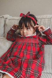 Merry Plaid Christmas Dress + pandebånd