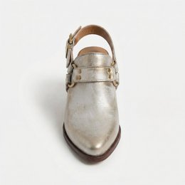 Deva Silver Mules